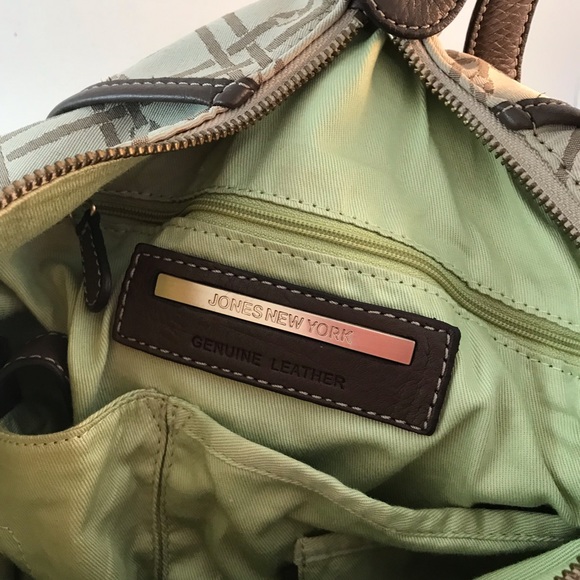 Jones New York Backpack/Shoulder bag Fabric and Leather - Picture 7 of 8